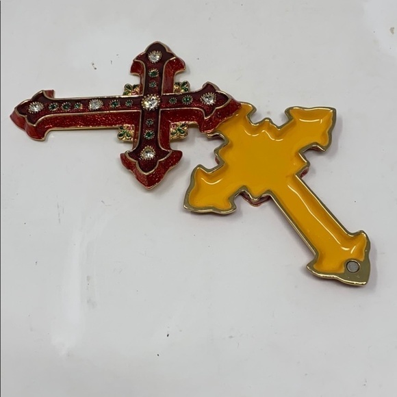 Dept 56 Bejeweled Collection Cross Trinket Box in Original Box - Picture 4 of 8